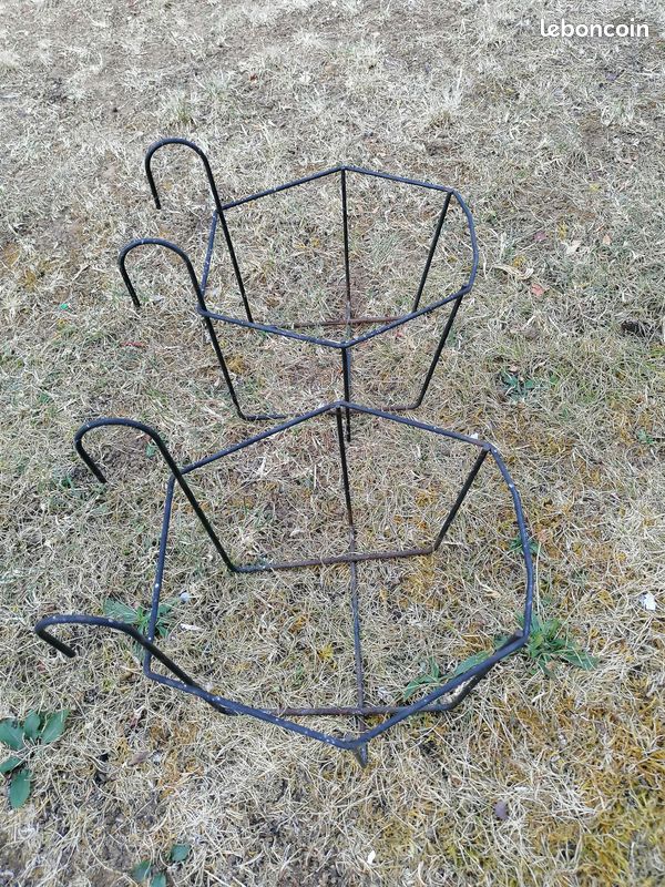 Lot de 2 porte-pots pour balcon ou balustrade (image 1)