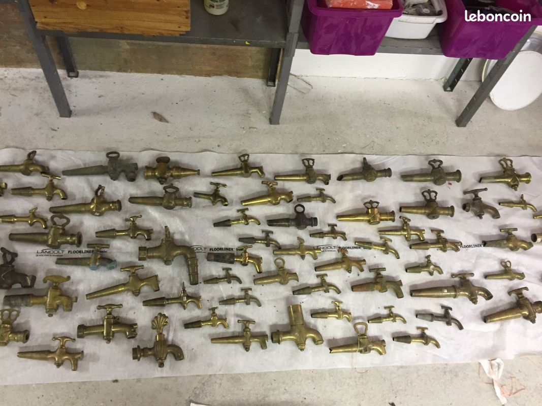 Robinet vintage en laiton(lot ou pièce) (image 3)