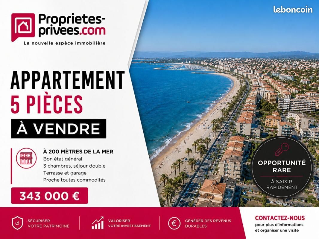 Appartement 5 pièces 110 m² · à Fréjus · 110 m² · 343 000 €