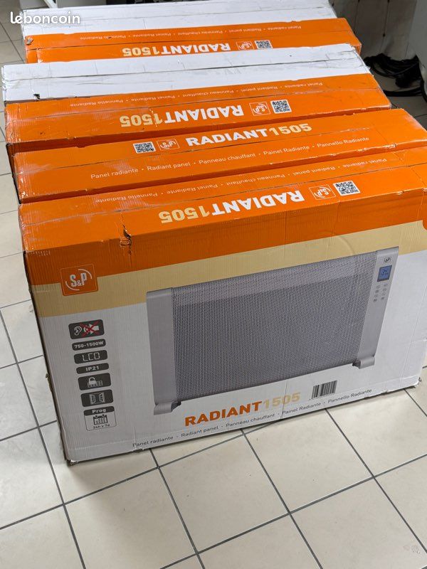 Radiateur électrique rayonnant S&P Radiant 1505 – 1500 W – Neuf (image 1)
