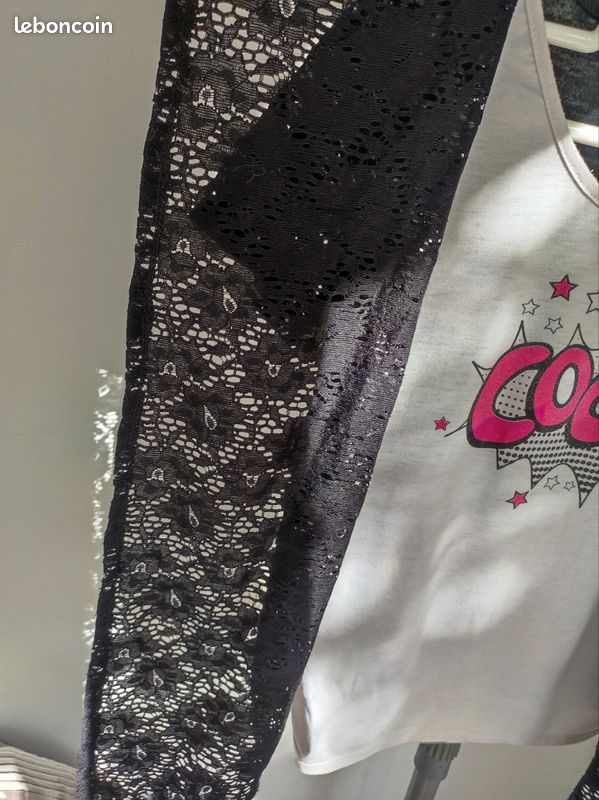 Tee shirt avec faux gilet (image 4)