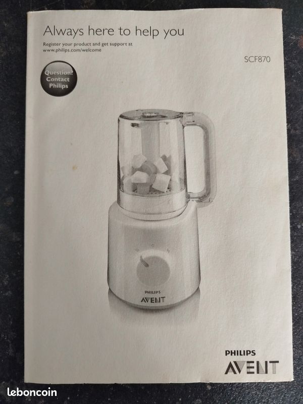 Philips AVENT Cuiseur vapeur mixeur (image 3)