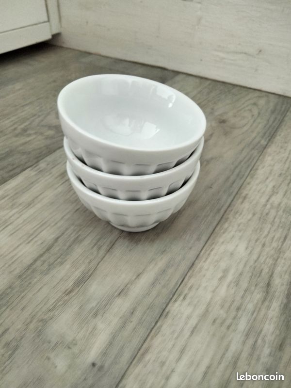 Lot de verrines coupelles en porcelaine blanche Cosy & Trendy (image 2)