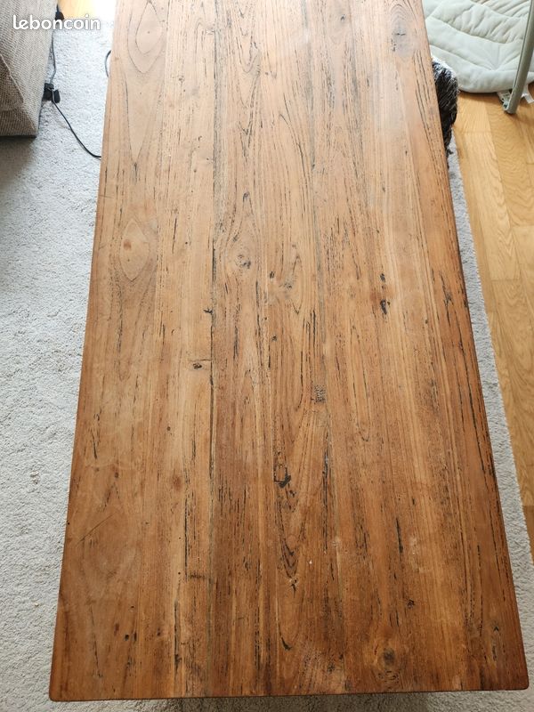 Table basse teck massif AMPM (image 2)