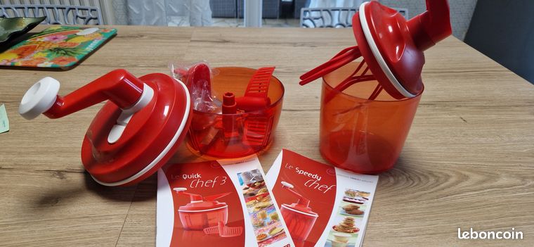 Speedy Chef Tupperware Rouge - Occasion, Coupe-légumes Rapide Vintage