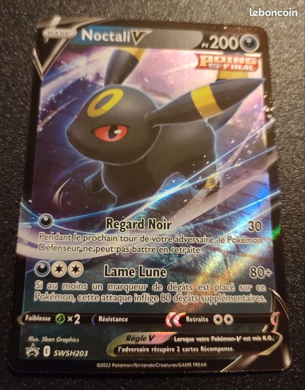 Pokémon carte série promo EB: Noctali V swsh203 (image 2)