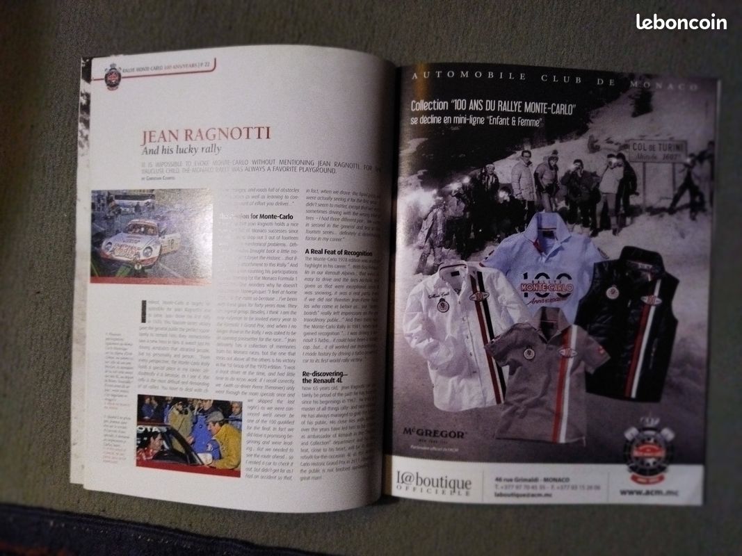 Brochure 100 ans Rallye de Monté Carlo (image 3)