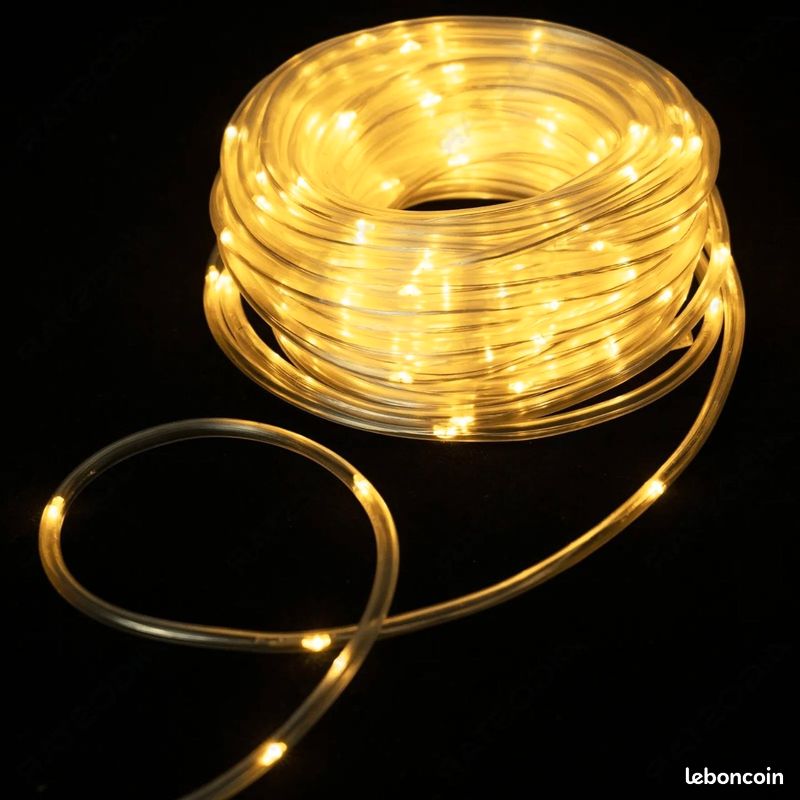 Guirlande Solaire 10 Mètres - 100 LED - Étanche IP65 - Pour Jardin, Terrasse, Mariage - 8 Modes Lumineux