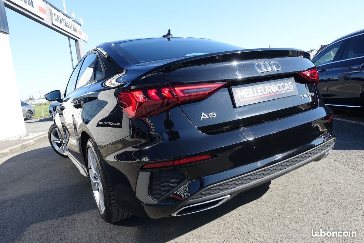 A3 Berline 35 Tfsi 150ch S-Line Virtual cockpit/Cuir sport chauffant/GPS Europe/Carplay/LED/1*Main/Garantie 12 Mois (image 15)