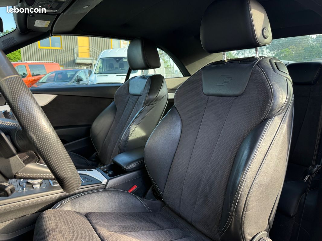 AUDI A5 Cabriolet II 40 TFSI S Tronic 7 S Line 190ch 2018 - 2ème MAIN - ENTRETIEN COMPLET - ORIGINE FRANCE (image 5)
