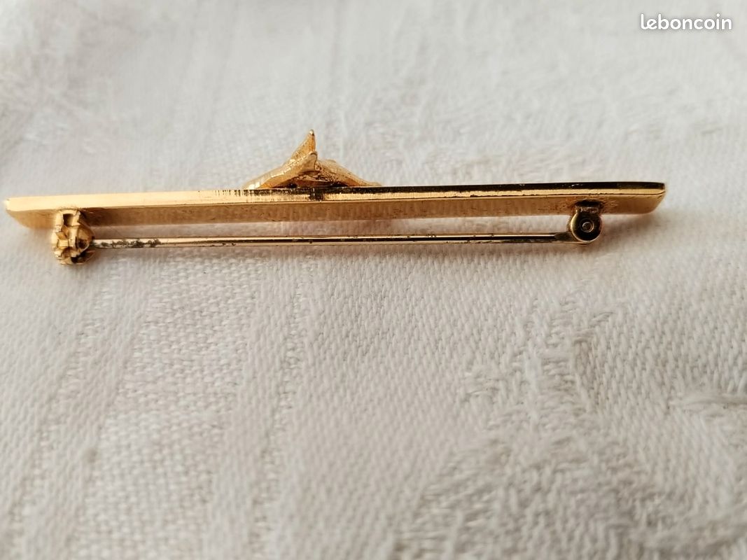 Pince à cravate initiale E : épingle à cravate monogramme SWANK - Bijoux de mariage - France