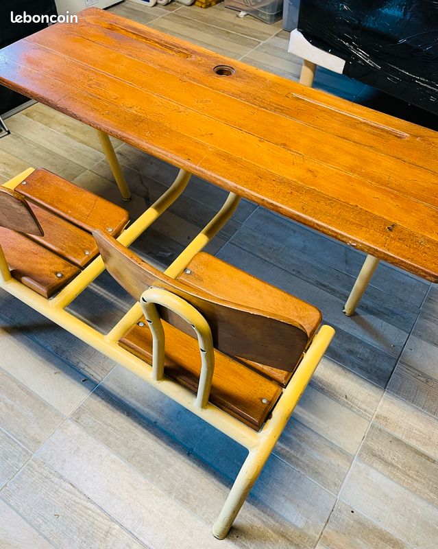 Bureau d’écolier vintage (image 3)