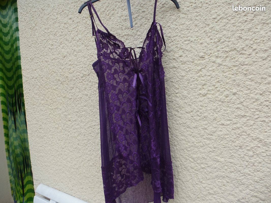 Nuisette a bretelle violette (image 1)