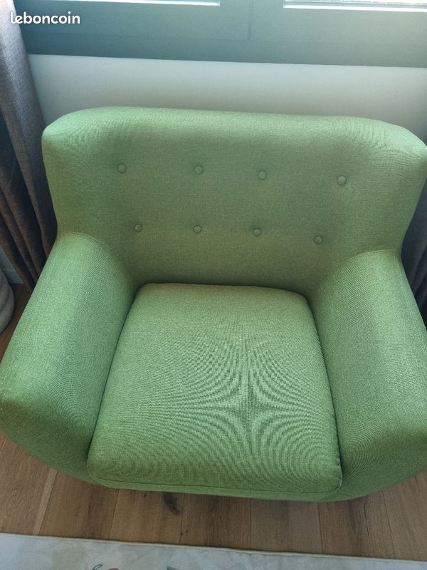 Fauteuil vert (image 1)