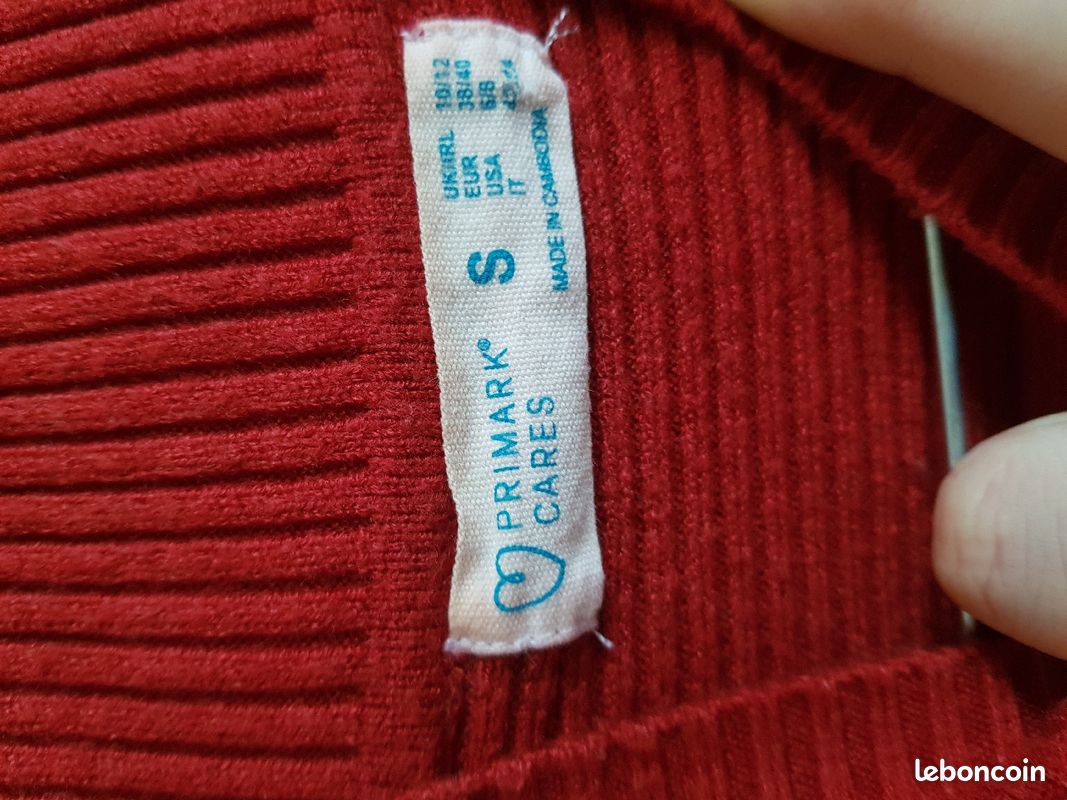 Haut rouge S (image 2)