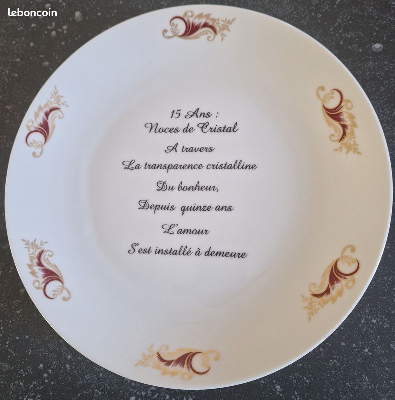 2 Assiettes Anniversaire (image 2)
