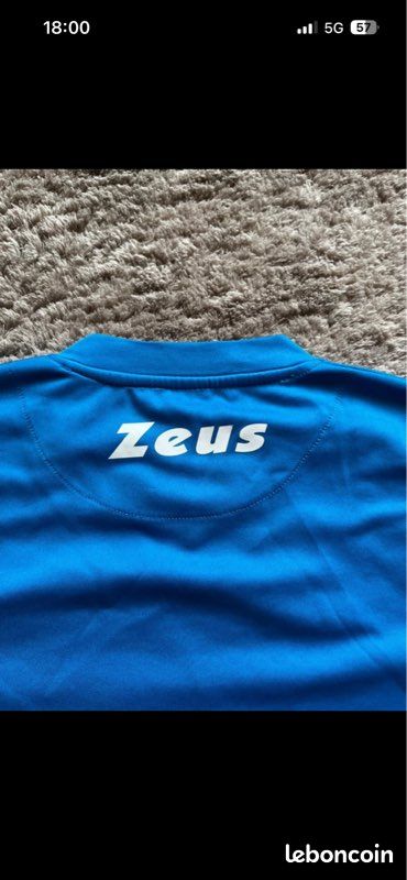 Maillot de foot vintage de l’équipe nationale italienne Zeus/M/Bleu/Excellent état (image 4)