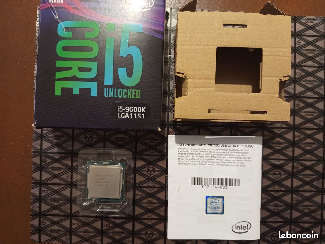 Processeur Intel® Core™ i5-9600K 6 core Coffee Lake 3.70GHZ lga 1151 z370 z390 5032037140164