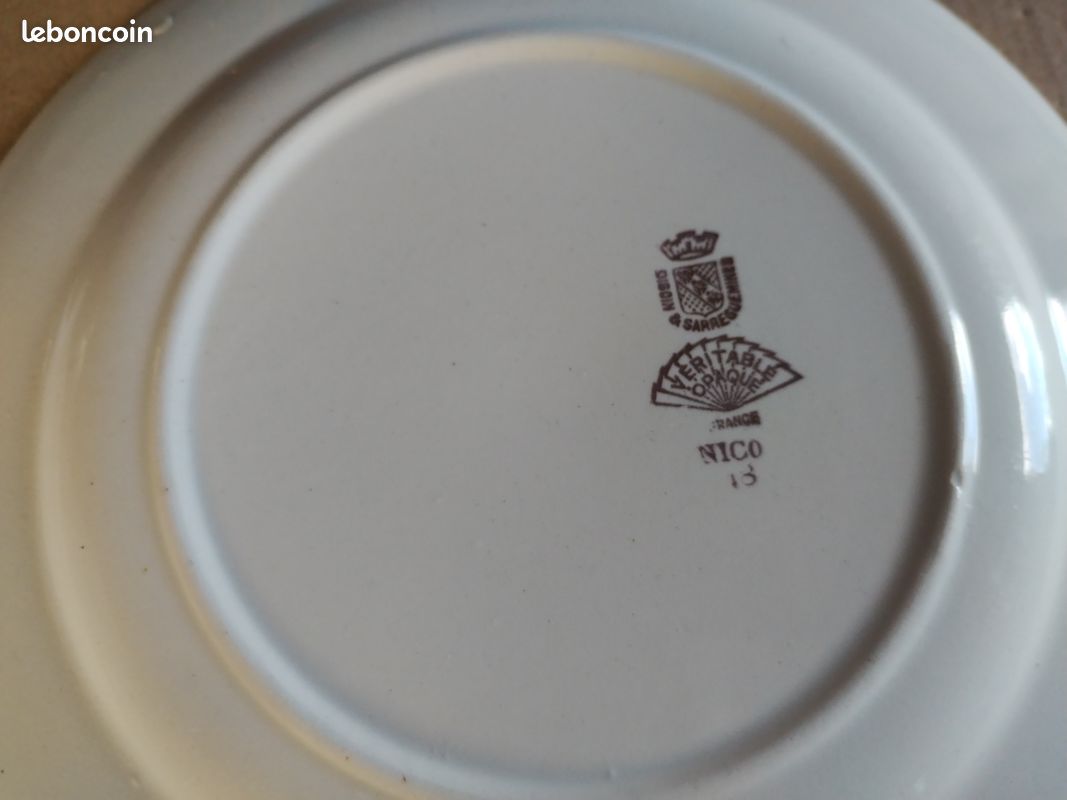 Assiettes Sarreguemines Digoin (image 3)