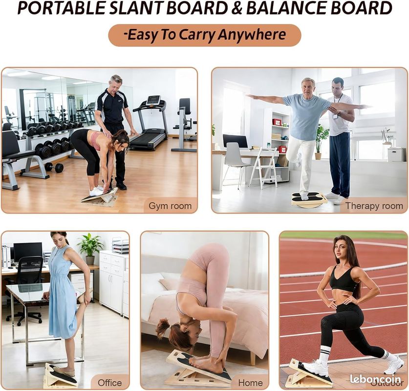 Dtaigou Entraîneur De Pied Planche Équilibre Jambe - Exercice Compact Mollet Étirement Pour Ados Et Adultes