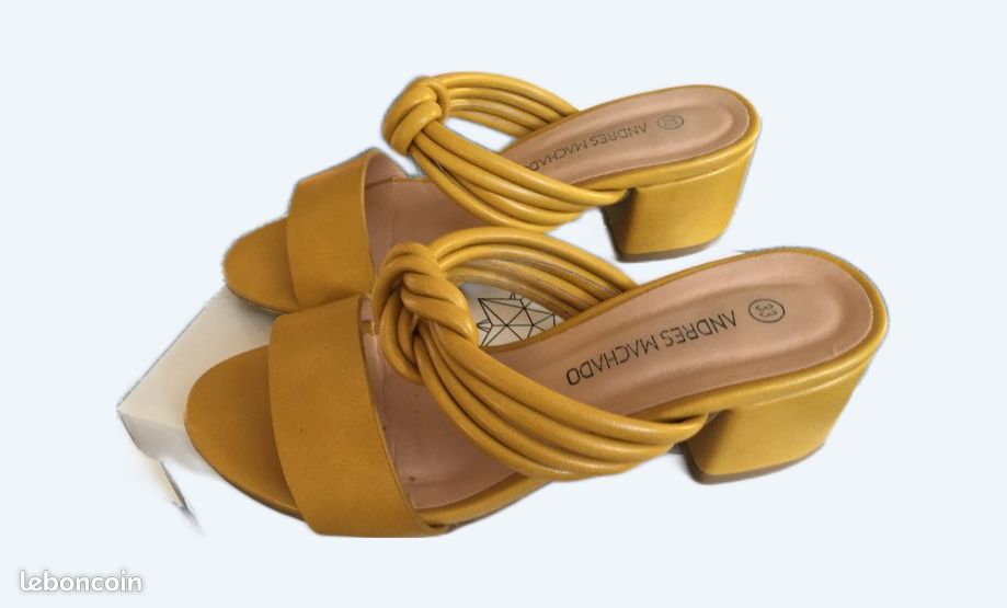 Mules façon cuir Andres Machado (image 1)