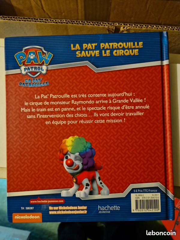 Livre "La Pat' Patrouille sauve le cirque" (image 2)