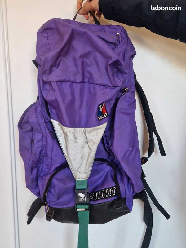 Sac à Dos Millet Vintage 90s – 60 Litres – Bleu – Comme Neuf