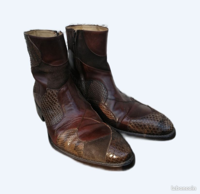 Boots serpent Jean Baptiste Rautureau Chaussures