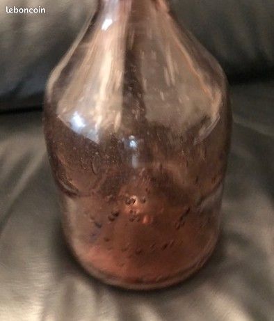 Superbe bouteille en verre soufflé vintage - Verrerie de Biot ? (image 3)