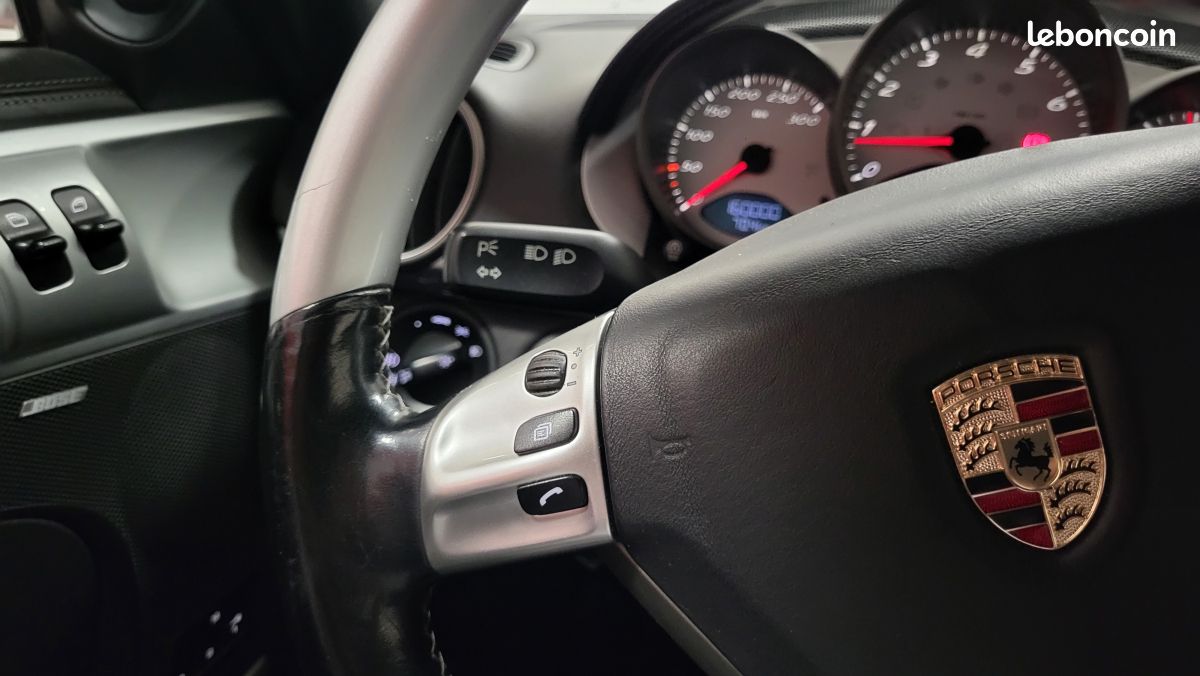 PORSCHE Cayman CAYMAN S 3.4 295CV BV6 PACK CHRONO CUIR COMPLET VOLANT MULTIFONCTION (image 20)