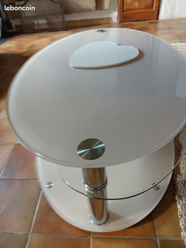 Table basse en verre 4 plateaux (image 1)