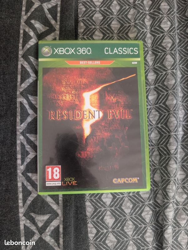 Jeu Resident Evil 5 Sur Xbox 360 - Version PAL FR - Bon état