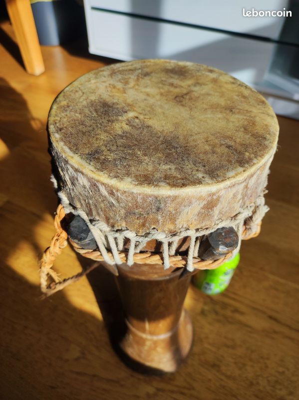 Djumbe artisanal bois 44cm (image 7)