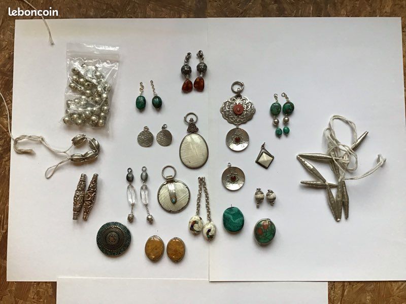 Lot De Pierres Turquoises Pour Bijoux - 1 à 5 Pièces - Neuf - Création Artisanale