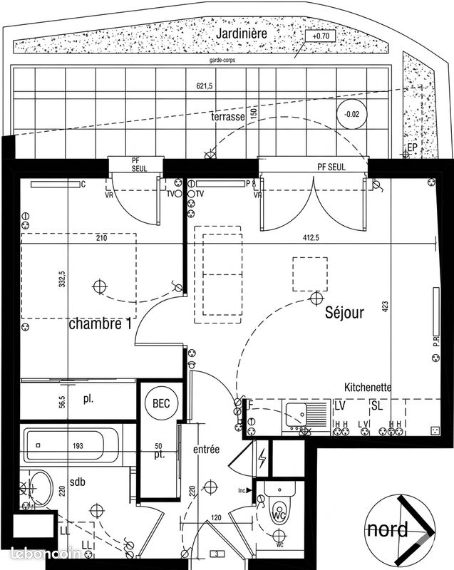 Appartement 2 pièces 37 m² · à Nantes · 36,7 m² · 169 000 €