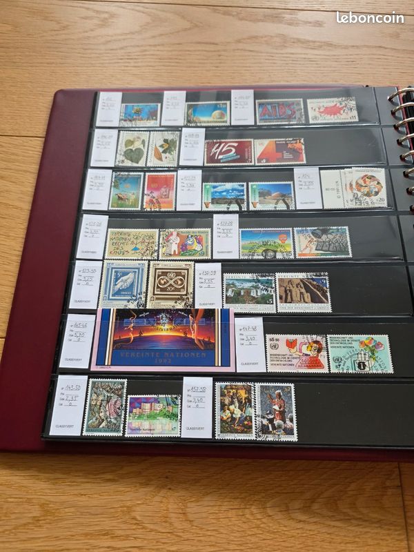 Collection Timbres ONU Vienne dans Classeur Luxe - 50 p. Complets & Blocs CITES/UNESCO (image 2)