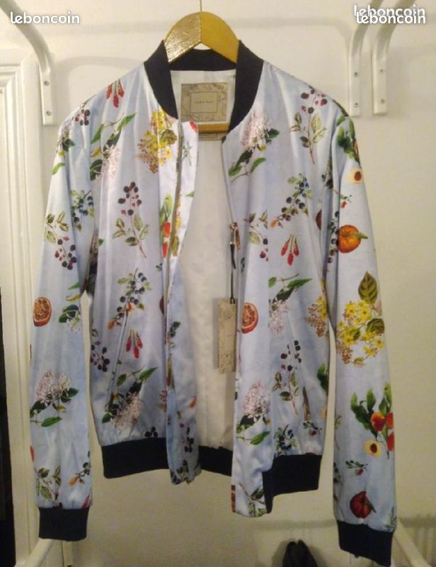 Blouson bomber satine zara neuf (image 2)