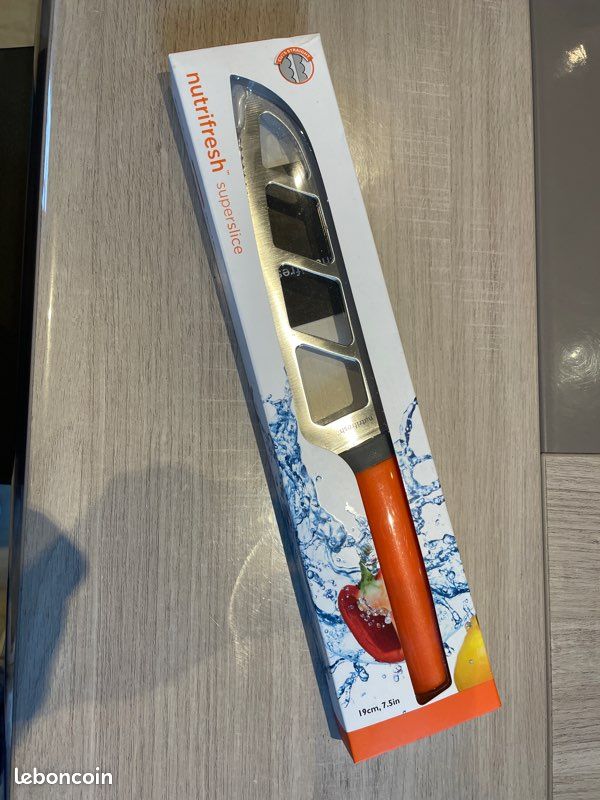 Couteau De Cuisine Nutrifresh Orange - Neuf, Parfait Pour Fruits Et Légumes