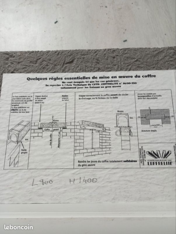 Volet roulant neuf 80"140 (image 7)