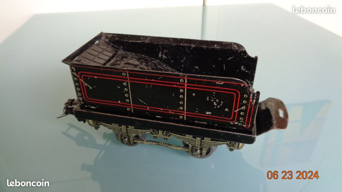 TRAIN JEP ÉCHELLE O LOCO MÉCANIQUE TYPE 120 CARÉNÉE 1951