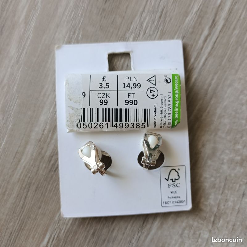 Boucles d’oreilles clip licorne (image 2)