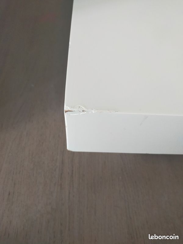 Vend table basse blanc laqué (image 2)