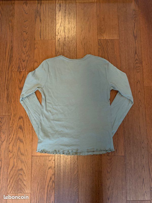 Tee-shirt kaki manches longues taille 13-14 ans Zara - ISA3C (image 3)