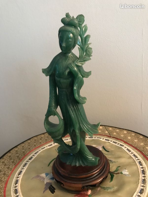 Sculpture Le Chuchoteur Aubaho – Statue Décoration Pierre Artificielle Style Antique – 79 Cm