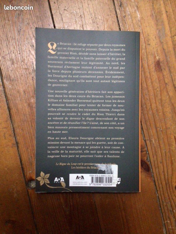 Livre « Les héritiers du Briacan, Le règne du loup » T1 Ariane Lessard (image 2)
