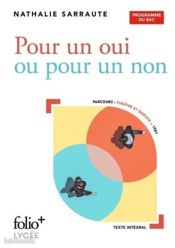 Pour un oui ou pour une non- Nathalie sarraute (image 1)