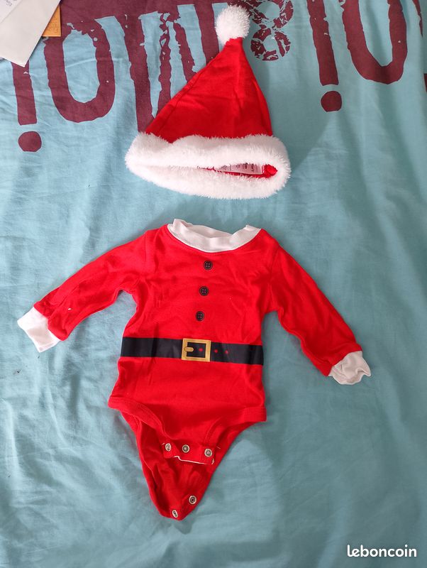 Body bébé personnalisé premier Noël elfe : tenue de