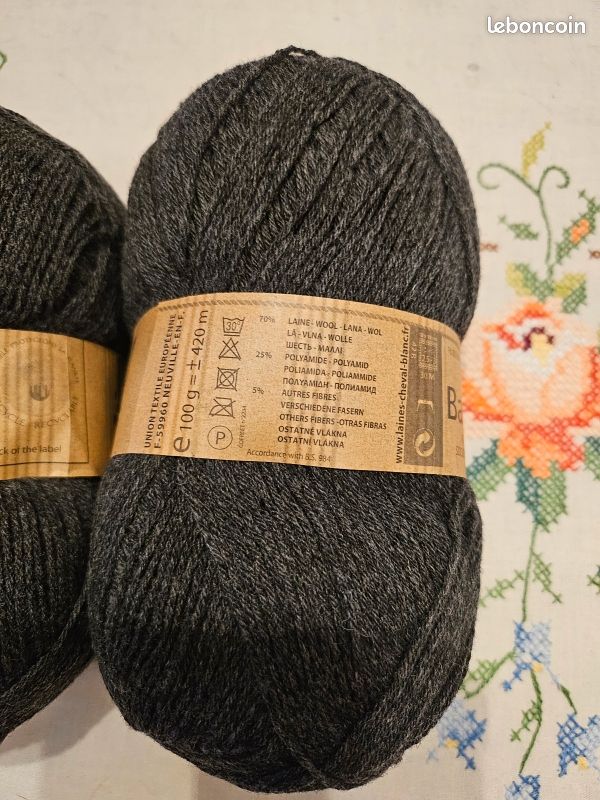 2 pelotes de laine à chaussettes, pelotes de 100 g et de 420 m (image 2)