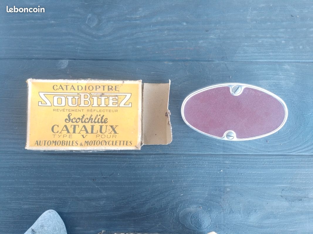 Catadioptre / Réflecteur Vélo Ancien – Vintage SOUBITEZ – Rouge – France