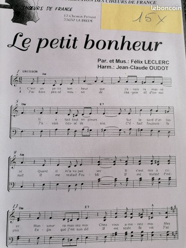 Partitions Chorales et groupe vocal (image 8)